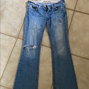 Big star distressed jeans size 27/R